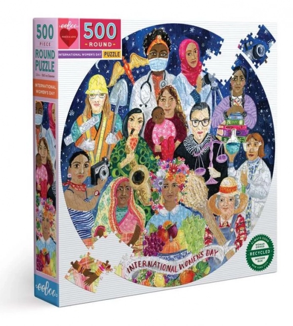 EEBOO kerek puzzle nőnapra 500 darabos