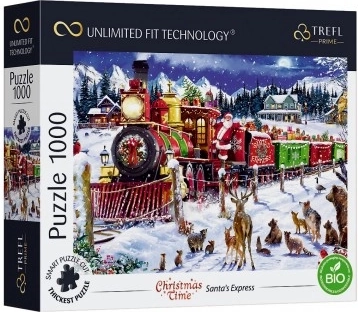 Puzzle TREFL UFT Christmas Time: Mikulás expressze 1000 darab