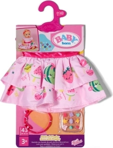 BABY born ruha fejpánttal és Pinplay rendszerrel, 43 cm