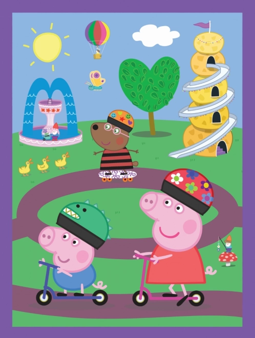 Peppa Malac: Vidám pillanatok puzzle és memóriajáték