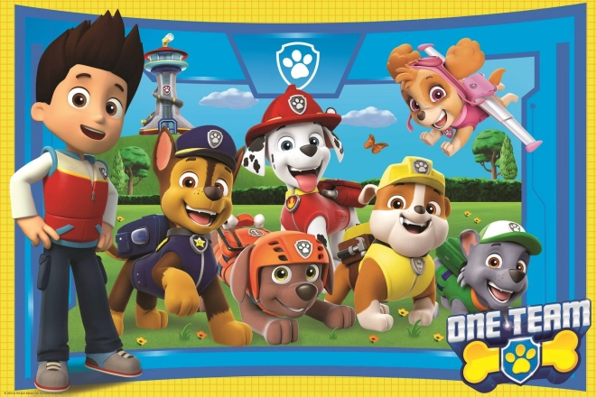 Paw Patrol: Kutyakommandó Szuper Alakú Puzzle XL 104 Darab