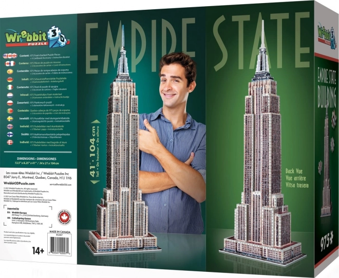 Empire State Building 3D puzzle 975 darabos