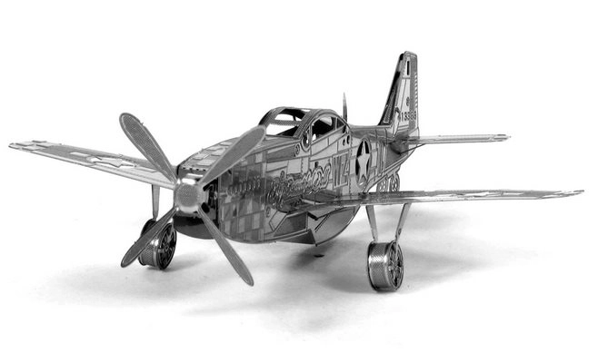 Mustang P-51 Fém 3D Puzzle