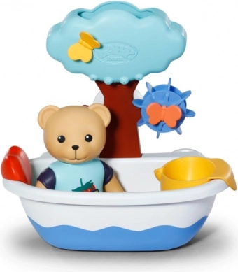 Fürdetőkád maci Teddyvel és vízikerékkel