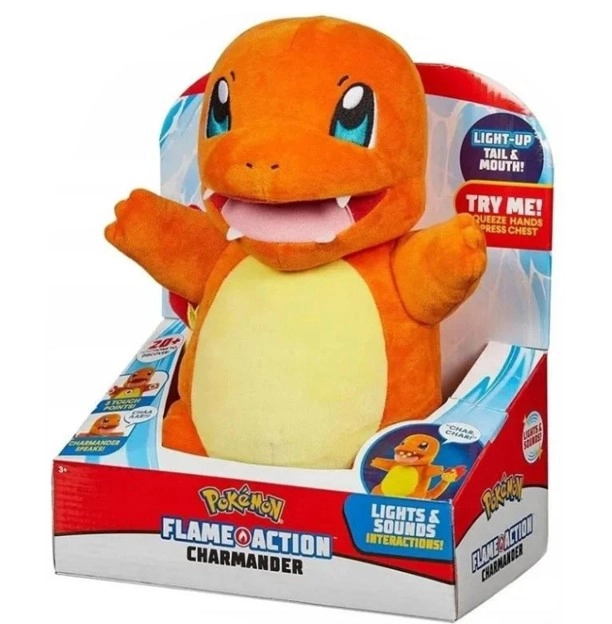 Charmander interaktív plüss - Lángoló Pokémon