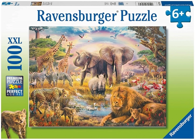 Afrikai szavanna XXL 100 darabos puzzle