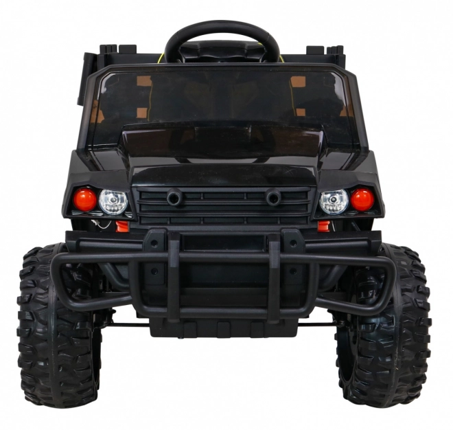 Farm pick-up gyerekeknek fekete + távirányító + csomagtartó + lapát + EVA + MP3 LED