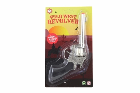 Fém cowboy revolver 8 töltényhez