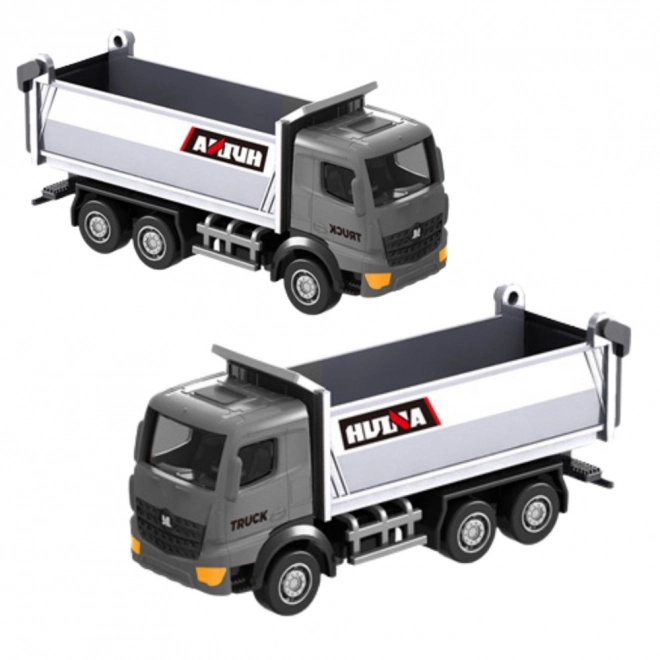 Huina ezüst teherautó modell 1:80
