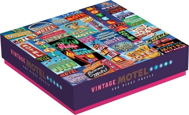 Négyzet alakú puzzle motel táblák 500 darab