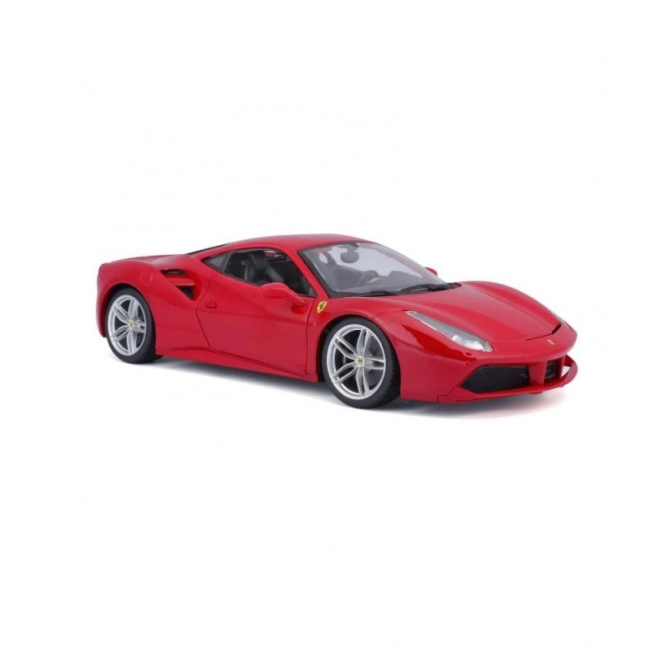 Fém autó modell Ferrari 488 GTB piros