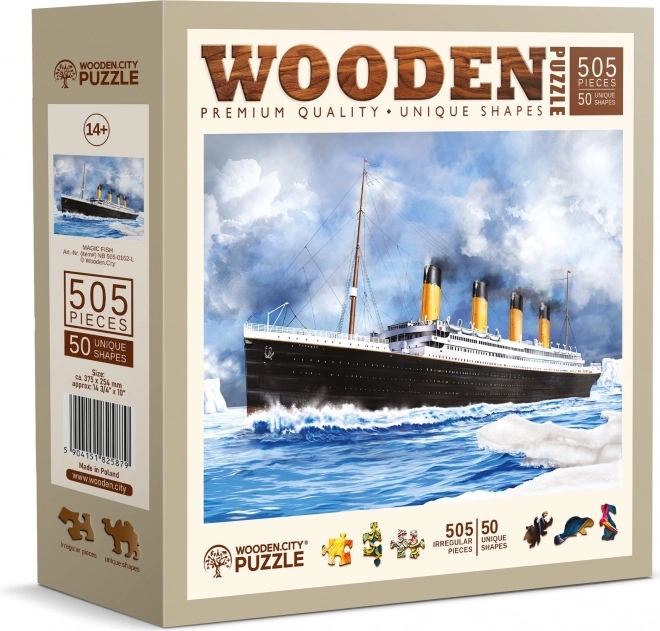 Fa puzzle Titanic 505 darab