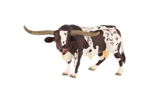 Texas longhorn műanyag bika 15 cm