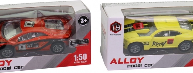 Versenyautó modell 8 cm