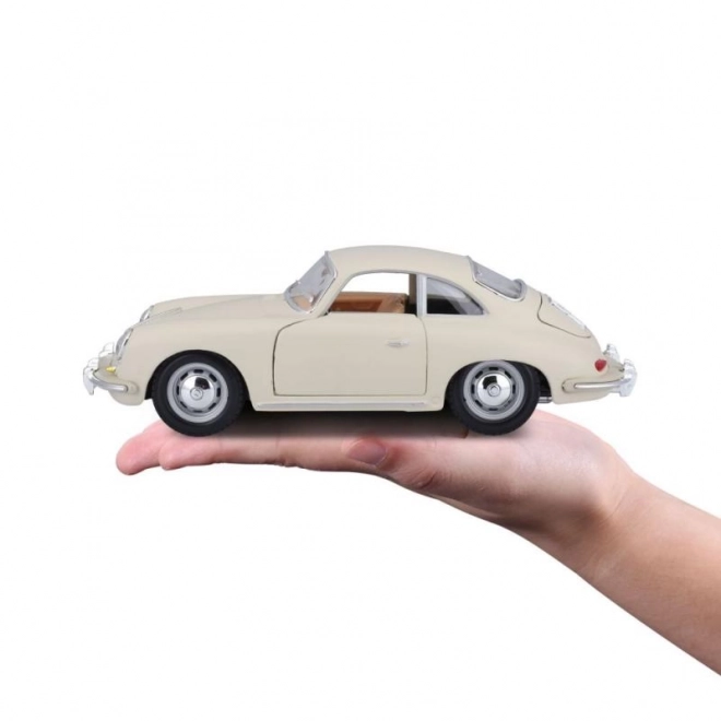 Bburago Porsche 356B Coupe (1961) elefántcsont színű modellautó 1:24