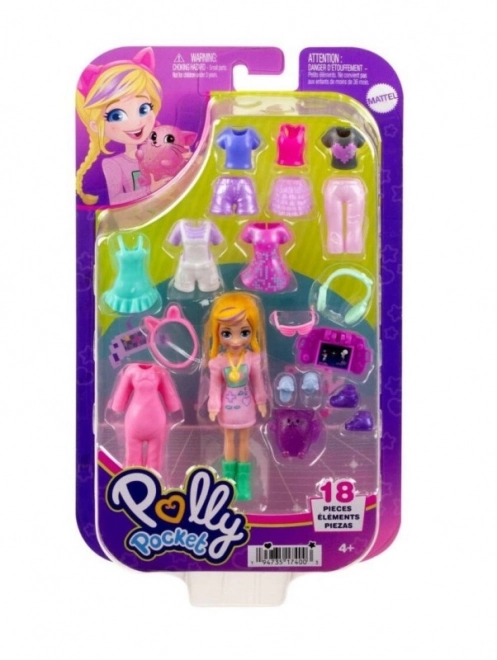 Polly Pocket átváltoztató divatszett figura