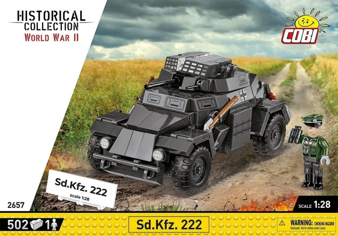 Sd.Kfz. 222 építőkészlet összeállítása