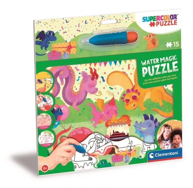 Clementoni vízvarázsló puzzle sárkányok 15 darabos