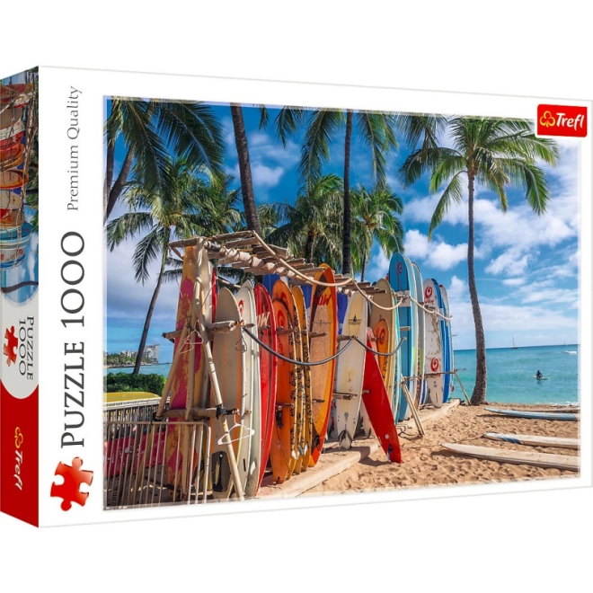 Tropikus Waikiki strand motívum