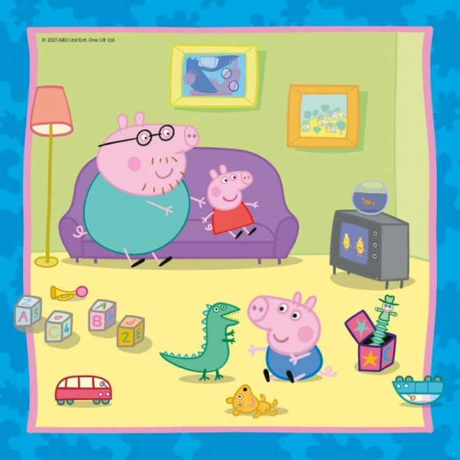 Peppa malac 3x49 darabos puzzle