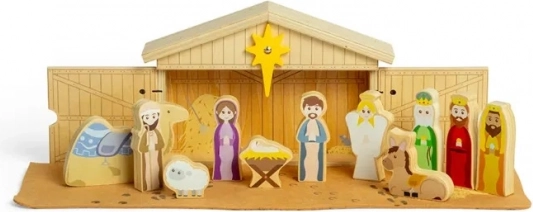 Bigjigs Toys Fa Karácsonyi Betlehem