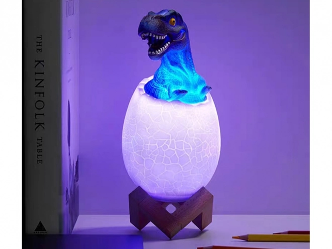 Éjszakai lámpa dinoszaurusz tojás RGB LED gyerekeknek