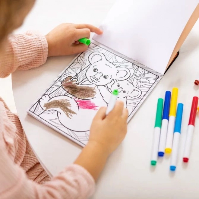 Melissa & Doug varázslatos színezőkönyv vadon élő állatokkal