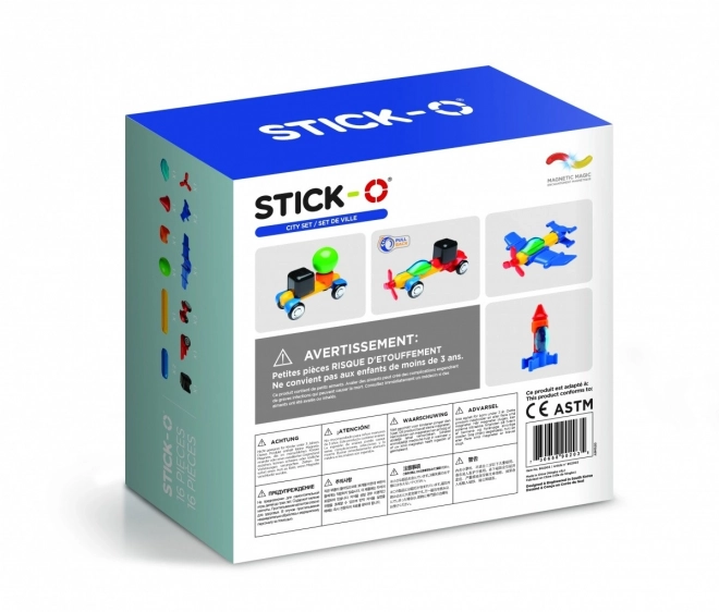 Magformers Stick-0 városi építő készlet 16 darabos