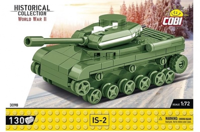 mini IS-2 tank modell 130 darabos építőkészlet COBI kockákból