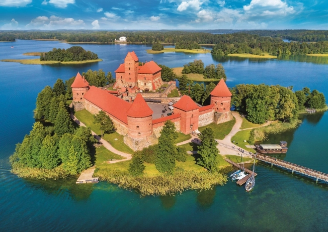 Trefl puzzle Trakai vár, Litvánia 1000 darabos