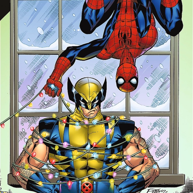 Puzzle Spiderman és Wolverin 1000 darabból Trefl Premium Plus