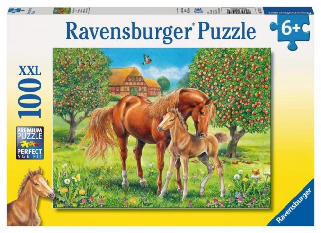 Ravensburger ló a legelőn XXL puzzle - 100 darabos