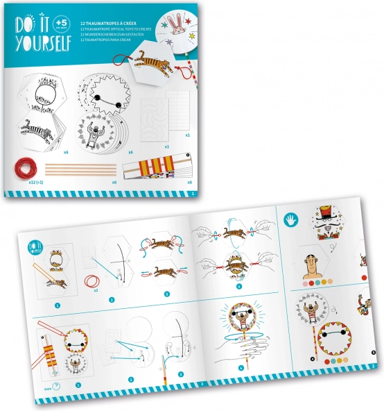 DJeco DIY thaumatrop Cirkusz