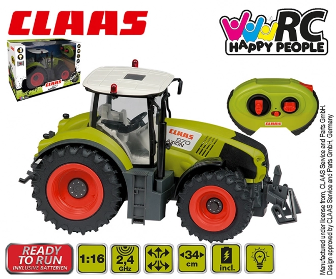 Távirányítós Claas Axion 870 traktor