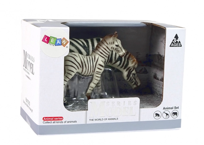 Zebra és zebra kölyök figura készlet