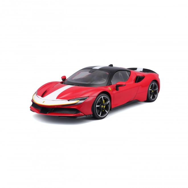 Ferrari SF90 Stradale Ferrari Signature piros modellautó 1:18 méretarányban