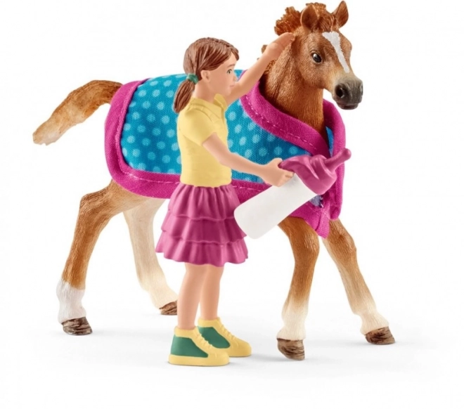 Schleich csikó szett takaróval