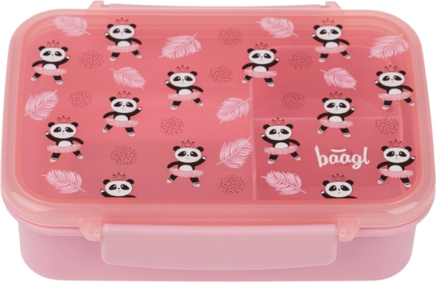 Baagl uzsonnás doboz rekeszekkel Panda