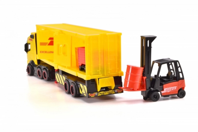 Pótkocsis teherautó dhl 35 cm Dickie Toys