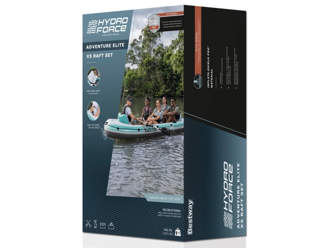 Adventure Elite X5 5 személyes felfújható csónak evezőkkel