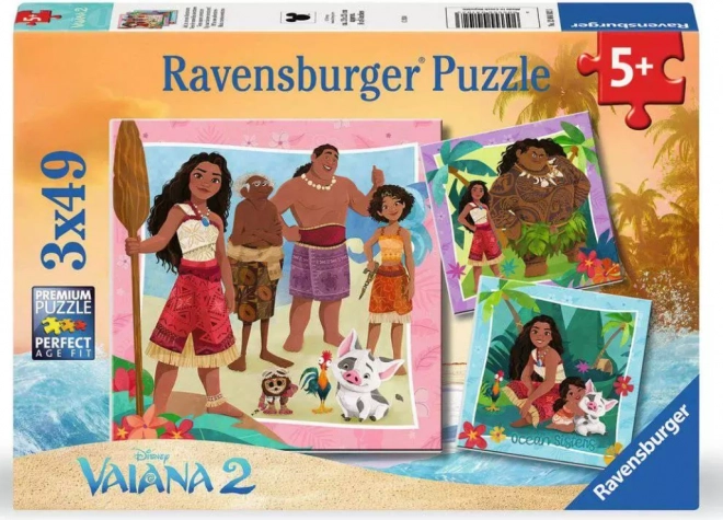 Ravensburger Disney Vaiana 3x49 darabos puzzle