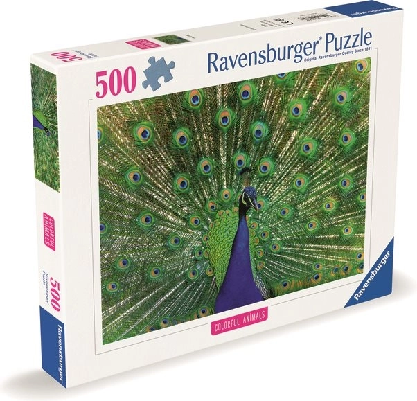 Ravensburger puzzle: Fenséges páva 500 darabos