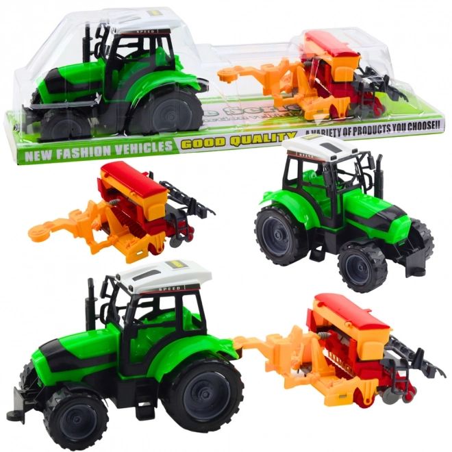 Traktor és Vetőgép Készlet Gyerekeknek