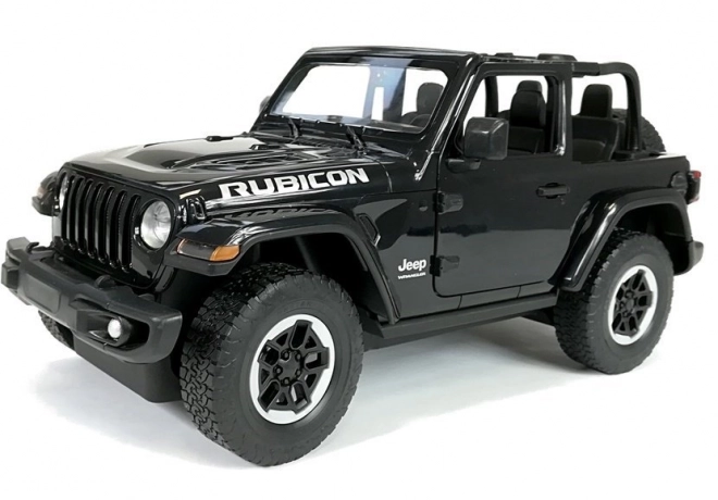 Zdalnie irányított Jeep Wrangler Rubicon autó 1:14 - fekete