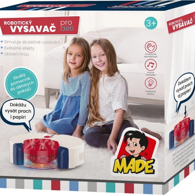 Robotikus gyerek porszívó fényekkel és hangokkal