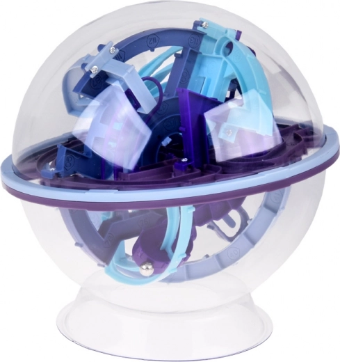 Átlátszó gömb többszintű 3D labirintussal