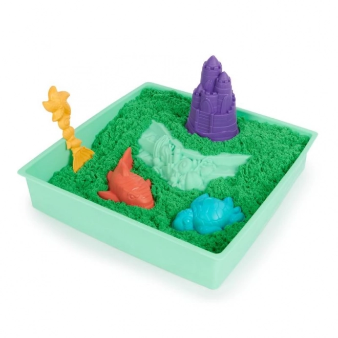 kinetic sand játszókészlet alátéttel Zöld