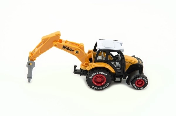 Építőipari traktor 15 cm kevert anyagú, visszahúzható