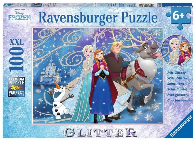 Ravensburger puzzle Frozen csillogó hóval 100 darabos