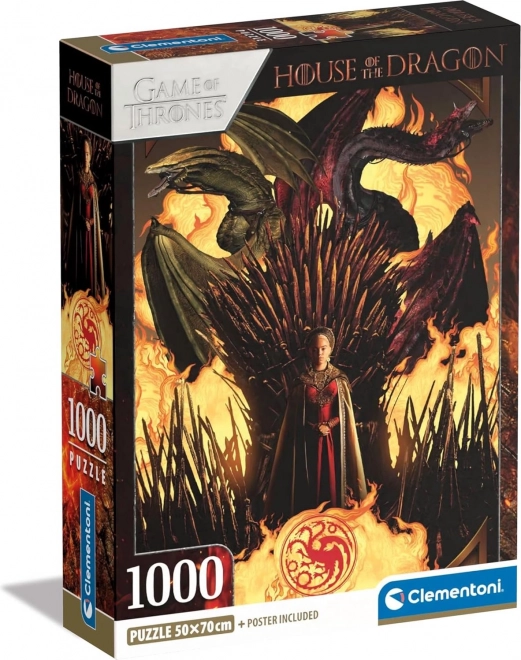 Clementoni sárkány háza: Rhaenyra Targaryen 1000 darabos puzzle